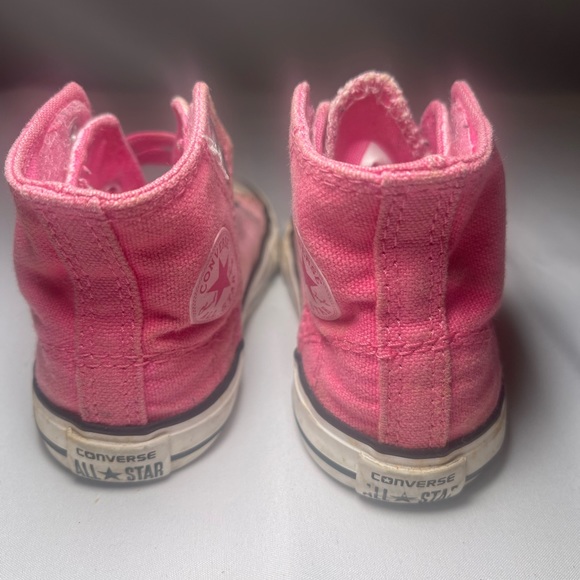 Pink Converse Infant Girls Hi-Top Size 6 - Picture 2 of 6